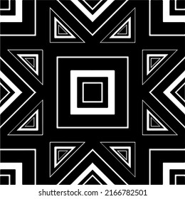 Abstract background with black and white pattern. Unique geometric vector swatch. Perfect for site backdrop, wrapping paper, wallpaper, textile and surface design. 