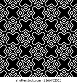 Abstract background with black and white pattern. Unique geometric vector swatch. Perfect for site backdrop, wrapping paper, wallpaper, textile and surface design. 
