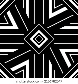 Abstract background with black and white pattern. Unique geometric vector swatch. Perfect for site backdrop, wrapping paper, wallpaper, textile and surface design. 