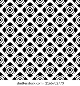 Abstract background with black and white pattern. Unique geometric vector swatch. Perfect for site backdrop, wrapping paper, wallpaper, textile and surface design. 