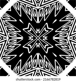 Abstract background with black and white pattern. Unique geometric vector swatch. Perfect for site backdrop, wrapping paper, wallpaper, textile and surface design. 