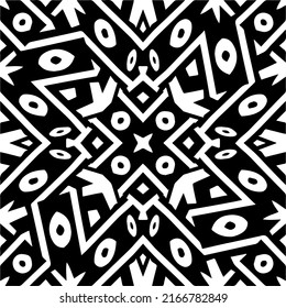 Abstract background with black and white pattern. Unique geometric vector swatch. Perfect for site backdrop, wrapping paper, wallpaper, textile and surface design. 