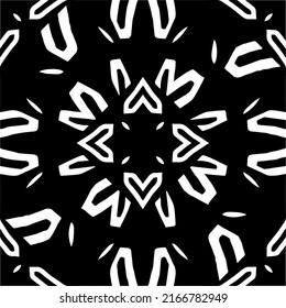 Abstract background with black and white pattern. Unique geometric vector swatch. Perfect for site backdrop, wrapping paper, wallpaper, textile and surface design. 