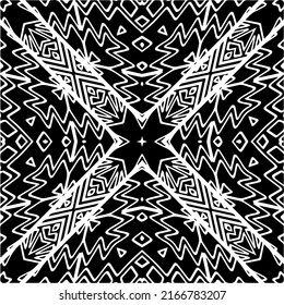 Abstract background with black and white pattern. Unique geometric vector swatch. Perfect for site backdrop, wrapping paper, wallpaper, textile and surface design. 