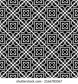 Abstract background with black and white pattern. Unique geometric vector swatch. Perfect for site backdrop, wrapping paper, wallpaper, textile and surface design. 