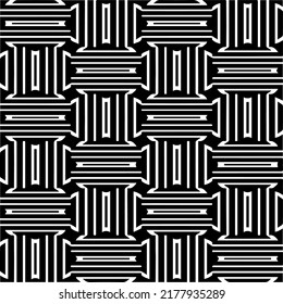 Abstract background with black and white pattern. Unique geometric vector swatch. Perfect for site backdrop, wrapping paper, wallpaper, textile and surface design. 