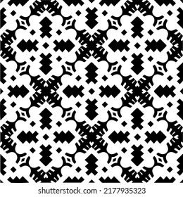 Abstract background with black and white pattern. Unique geometric vector swatch. Perfect for site backdrop, wrapping paper, wallpaper, textile and surface design. 