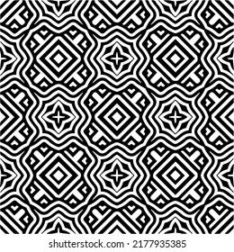 Abstract background with black and white pattern. Unique geometric vector swatch. Perfect for site backdrop, wrapping paper, wallpaper, textile and surface design. 