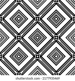 Abstract background with black and white pattern. Unique geometric vector swatch. Perfect for site backdrop, wrapping paper, wallpaper, textile and surface design. 
