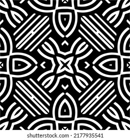 Abstract background with black and white pattern. Unique geometric vector swatch. Perfect for site backdrop, wrapping paper, wallpaper, textile and surface design. 