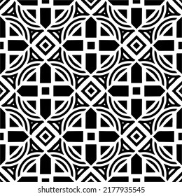 Abstract background with black and white pattern. Unique geometric vector swatch. Perfect for site backdrop, wrapping paper, wallpaper, textile and surface design. 