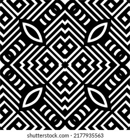 Abstract background with black and white pattern. Unique geometric vector swatch. Perfect for site backdrop, wrapping paper, wallpaper, textile and surface design. 