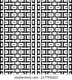 Abstract background with black and white pattern. Unique geometric vector swatch. Perfect for site backdrop, wrapping paper, wallpaper, textile and surface design. 
