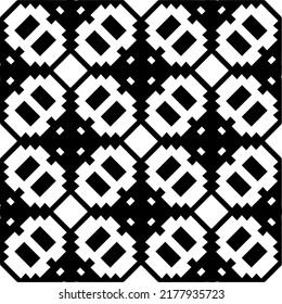 Abstract background with black and white pattern. Unique geometric vector swatch. Perfect for site backdrop, wrapping paper, wallpaper, textile and surface design. 