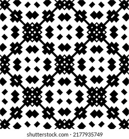 Abstract background with black and white pattern. Unique geometric vector swatch. Perfect for site backdrop, wrapping paper, wallpaper, textile and surface design. 