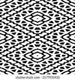 Abstract background with black and white pattern. Unique geometric vector swatch. Perfect for site backdrop, wrapping paper, wallpaper, textile and surface design. 
