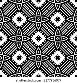 Abstract background with black and white pattern. Unique geometric vector swatch. Perfect for site backdrop, wrapping paper, wallpaper, textile and surface design. 