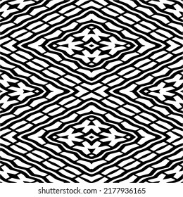Abstract background with black and white pattern. Unique geometric vector swatch. Perfect for site backdrop, wrapping paper, wallpaper, textile and surface design. 
