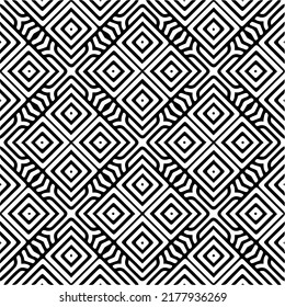 Abstract background with black and white pattern. Unique geometric vector swatch. Perfect for site backdrop, wrapping paper, wallpaper, textile and surface design. 