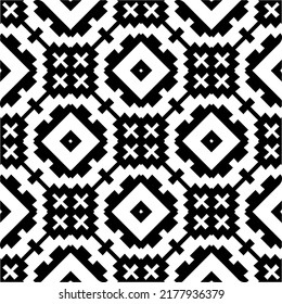 Abstract background with black and white pattern. Unique geometric vector swatch. Perfect for site backdrop, wrapping paper, wallpaper, textile and surface design. 