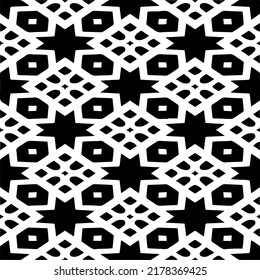 Abstract background with black and white pattern. Unique geometric vector swatch. Perfect for site backdrop, wrapping paper, wallpaper, textile and surface design. 