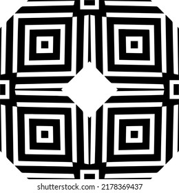 Abstract background with black and white pattern. Unique geometric vector swatch. Perfect for site backdrop, wrapping paper, wallpaper, textile and surface design. 