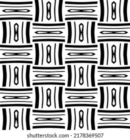 Abstract background with black and white pattern. Unique geometric vector swatch. Perfect for site backdrop, wrapping paper, wallpaper, textile and surface design. 