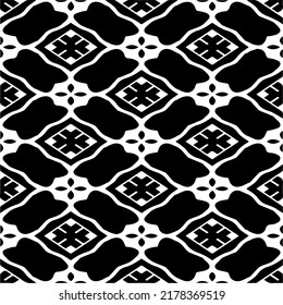 Abstract background with black and white pattern. Unique geometric vector swatch. Perfect for site backdrop, wrapping paper, wallpaper, textile and surface design. 