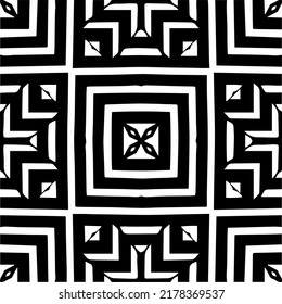 Abstract background with black and white pattern. Unique geometric vector swatch. Perfect for site backdrop, wrapping paper, wallpaper, textile and surface design. 