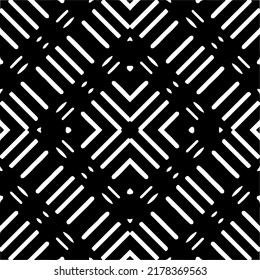 Abstract background with black and white pattern. Unique geometric vector swatch. Perfect for site backdrop, wrapping paper, wallpaper, textile and surface design. 