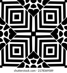Abstract background with black and white pattern. Unique geometric vector swatch. Perfect for site backdrop, wrapping paper, wallpaper, textile and surface design. 