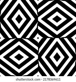 Abstract background with black and white pattern. Unique geometric vector swatch. Perfect for site backdrop, wrapping paper, wallpaper, textile and surface design. 