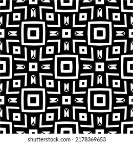 Abstract background with black and white pattern. Unique geometric vector swatch. Perfect for site backdrop, wrapping paper, wallpaper, textile and surface design. 