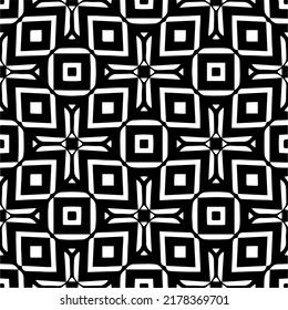 Abstract background with black and white pattern. Unique geometric vector swatch. Perfect for site backdrop, wrapping paper, wallpaper, textile and surface design. 