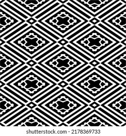 Abstract background with black and white pattern. Unique geometric vector swatch. Perfect for site backdrop, wrapping paper, wallpaper, textile and surface design. 