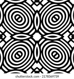 Abstract background with black and white pattern. Unique geometric vector swatch. Perfect for site backdrop, wrapping paper, wallpaper, textile and surface design. 