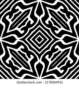 Abstract background with black and white pattern. Unique geometric vector swatch. Perfect for site backdrop, wrapping paper, wallpaper, textile and surface design. 