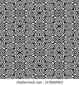 Abstract background with black and white pattern. Unique geometric vector swatch. Perfect for site backdrop, wrapping paper, wallpaper, textile and surface design. 