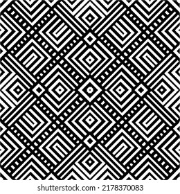 Abstract background with black and white pattern. Unique geometric vector swatch. Perfect for site backdrop, wrapping paper, wallpaper, textile and surface design. 