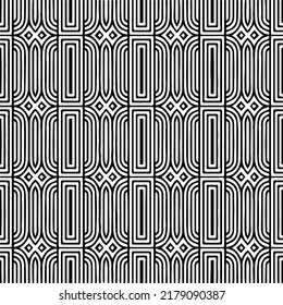 Abstract background with black and white pattern. Unique geometric vector swatch. Perfect for site backdrop, wrapping paper, wallpaper, textile and surface design. 