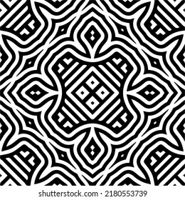 Abstract background with black and white pattern. Unique geometric vector swatch. Perfect for site backdrop, wrapping paper, wallpaper, textile and surface design. 