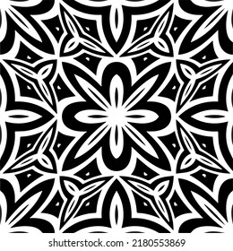 Abstract background with black and white pattern. Unique geometric vector swatch. Perfect for site backdrop, wrapping paper, wallpaper, textile and surface design. 

