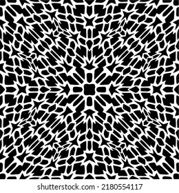 Abstract background with black and white pattern. Unique geometric vector swatch. Perfect for site backdrop, wrapping paper, wallpaper, textile and surface design. 