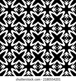 Abstract background with black and white pattern. Unique geometric vector swatch. Perfect for site backdrop, wrapping paper, wallpaper, textile and surface design. 