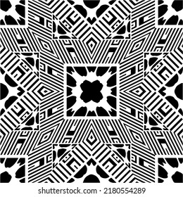 Abstract background with black and white pattern. Unique geometric vector swatch. Perfect for site backdrop, wrapping paper, wallpaper, textile and surface design. 