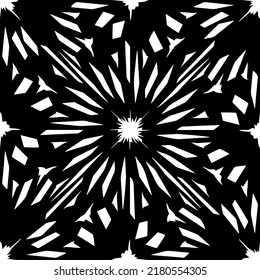 Abstract background with black and white pattern. Unique geometric vector swatch. Perfect for site backdrop, wrapping paper, wallpaper, textile and surface design. 