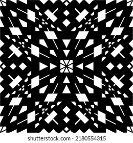 Abstract background with black and white pattern. Unique geometric vector swatch. Perfect for site backdrop, wrapping paper, wallpaper, textile and surface design. 
