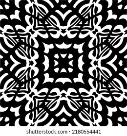 Abstract background with black and white pattern. Unique geometric vector swatch. Perfect for site backdrop, wrapping paper, wallpaper, textile and surface design. 
