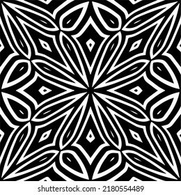 Abstract background with black and white pattern. Unique geometric vector swatch. Perfect for site backdrop, wrapping paper, wallpaper, textile and surface design. 