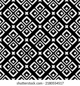 Abstract background with black and white pattern. Unique geometric vector swatch. Perfect for site backdrop, wrapping paper, wallpaper, textile and surface design. 